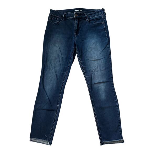 Old Navy Dark Wash Skinny Ankle Jeans Womens Size 10 - Picture 2 of 8